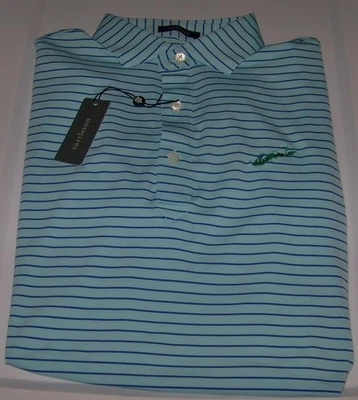 Новый TURTLESON полиэстер и спандекс гольф рубашка-поло FISHERS ISLAND CLUB Sz S синий - Изображение 1 из 4