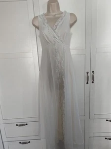 Vintage Shadow Line Long Negligee Small Size Possibly Extra Small See Photos - Picture 1 of 8