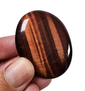 Tigers Eye Red Polished Smooth Stone Africa 22.3 grams - Picture 1 of 2