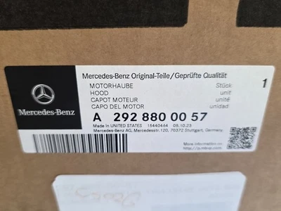  Mercedes-Benz GLE350 2016 2019 panel capó aluminio negro SUV W166 OEM IMPRIMACIÓN Foto 1 de 2