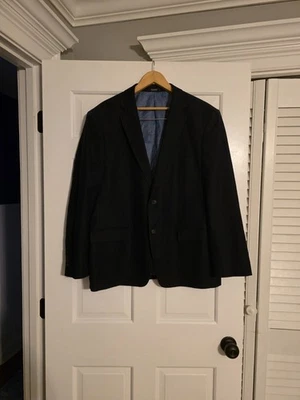 Chaqueta Blazer Saddlebred Para Hombres Azul Marino Dos Botones Movimiento Elastizado 44S Foto 1 de 4