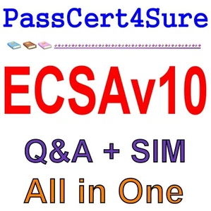EC-Council Certified Security Analyst (ECSA) v10 ECSAv10 Exam Q&A+SIM - Picture 1 of 1