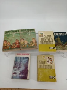 Lot of 6 BOY SCOUTS And SCOUTMASTERS HAND BOOKS And FEILDGUIDE 50s 60s 70s - Picture 1 of 14
