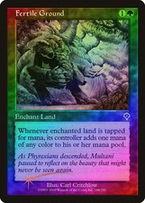 Fertile Ground FOIL Invasion HEAVILY PLD Green Common MAGIC MTG CARD ABUGames