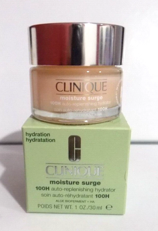 全新!~Clinique Moisture Surge 100H 自动补湿保湿霜 1 盎司/30 毫升 — 第 1/1 张图片