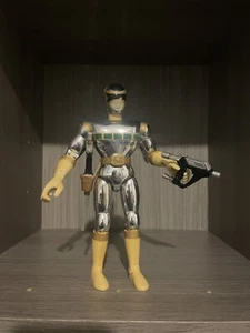 Silver POWER RANGER 1998 Bandai Lost Galaxy 8" Action Figure Toy TV Super Hero - Picture 1 of 4