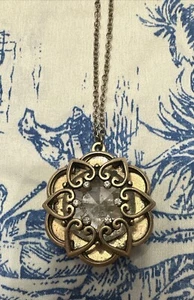 Collana con strass e fiori tono oro - Foto 1 di 5