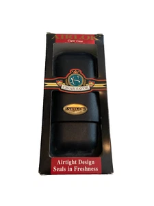 Airlok Cigar Case Fits Cigars 4 1/2" to 8" and up to 52 ring gauge black Vintage - Picture 1 of 7