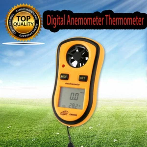 Digitales Flügelrad Anemometer Windmessgerät Windmesser Windgeschwindigkeit - Bild 1 von 6