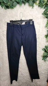 [749]Banana Republic Women's Size 0 Navy Blue Textured Straight Leg Chino Pants  - Bild 1 von 9