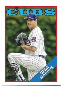 2023 Topps Update GREG MADDUX Insert 1988 35th ANNIVERSARY Card CUBS