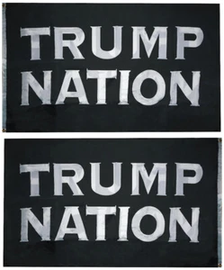 3X5 DOUBLE-SIDED Trump WON 2024 BLACK Flag 5X3 3Ply Make America Great Again X7 - Picture 1 of 5