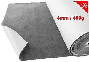 Filz 4mm Selbstklebend Grau Filzstoff 50x150cm 400g/m2 meterware stoff