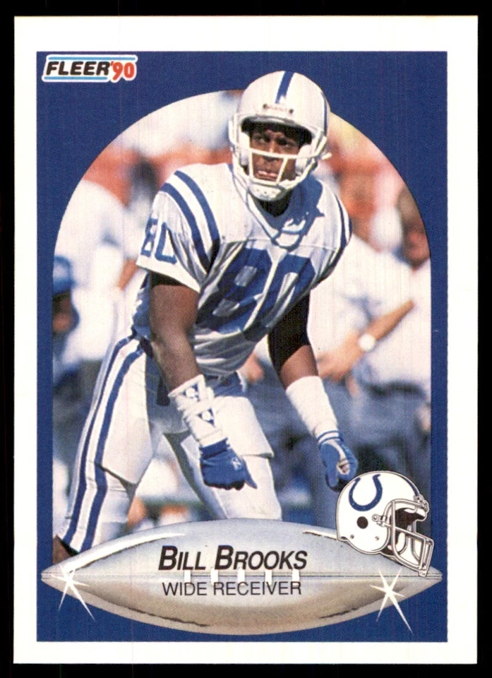 1990 Fleer Bill Brooks Indianapolis Colts #229 - Image 1 of 2