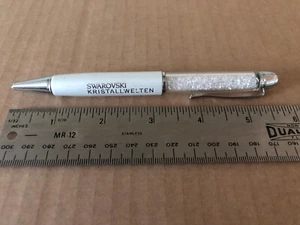 Swarovski Crystalline Ballpoint Pen Pearlescent White w/ Crystals - Picture 1 of 6