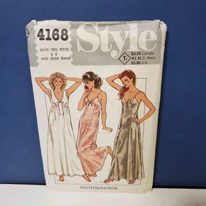 STYLE 4168 Misses Set of Nightdresses Nighties 1984 Size Petite 6 8 UNCUT - Picture 1 of 3