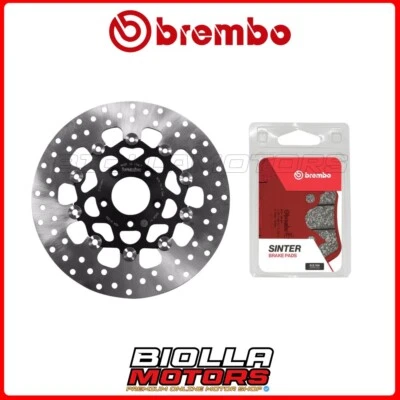 KIT PASTIGLIE + DISCO BREMBO HARLEY DAVIDSON XL C SPORTSTER CUSTOM 1200 2001 ANT Foto 1 de 4