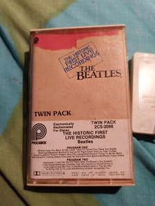 The Historic First Live Recordings The Beatles Pickwick Cassette Tape - Picture 1 of 5