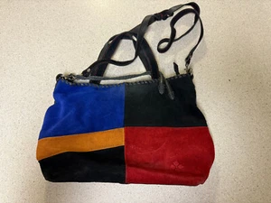 Patricia Nash Zola Suede colorblock Tote Crossbody Shoulder Bag purse. CLEAN - Picture 1 of 10