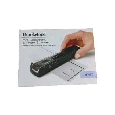 BROOKSTONE iCONVERT PORTABLE DOCUMENT AND PHOTO SCANNER New  IN BOX  - Image 1 of 4