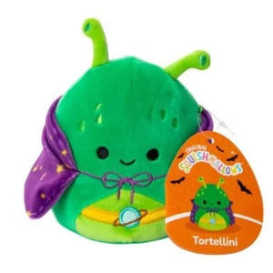 Original Squishmallows ** TORTELLINI the ALIEN ** 4,5" MINI HALLOWEEN 2024 Neu mit Etikett - Bild 1 von 4