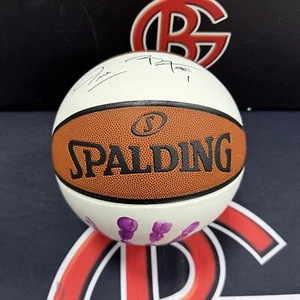 Muggsy Bogues Autographed Charlotte Hornets Handprint Basketball Beckett BAS - Picture 1 of 4