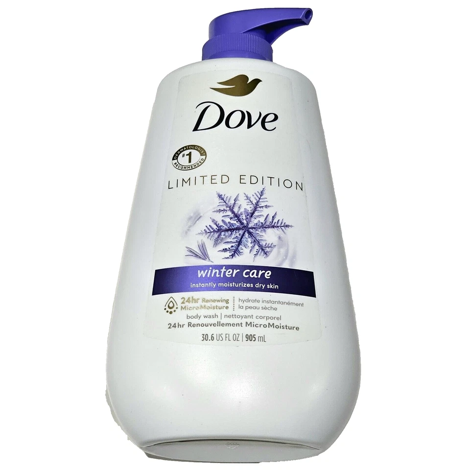Dove Winter Care Body Wash Limited Edition Dry Skin Moisturizer 30.6oz (3-Pack)