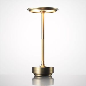 Ambientec TURN Brass TN001-01BS Table Lamp LED Lighting USB Charging 10.8 inch