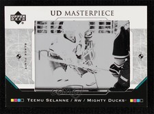2005 Upper Deck UD Masterpiece Printing Plate Black Framed 1/1 Teemu Selanne 1vs