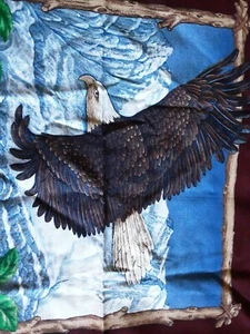 Fabric 4 Eagle Pillow Or Quilt Panels Multicolor 34 l x 44 w - Picture 1 of 5