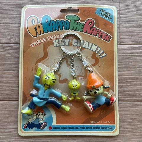 Parappa The Rapper 3-Ring Keychain Onion Teacher Figure Cover