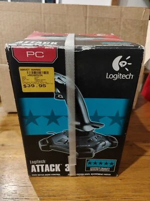 Logitech ATTACK 3 Video Game Flight Joystick Controller For PC - Sealed New - Image 1 of 4