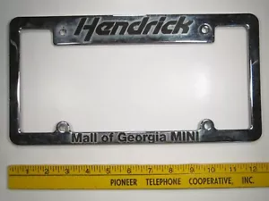 PLASTIC License Plate DEALER Car Tag Frame HENDRICK MALL OF GEORGIA Buford 9E2 - Picture 1 of 1