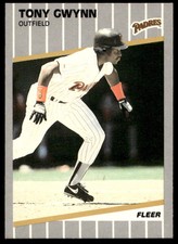 1989 Fleer 305 Tony Gwynn   San Diego Padres  Baseball Card