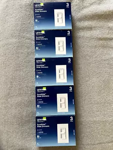 15 Stück Leviton SureSlide Schiebedimmer 6672-3PW - 3 Stück, weiße 150 Watt LED/CFL - Bild 1 von 3