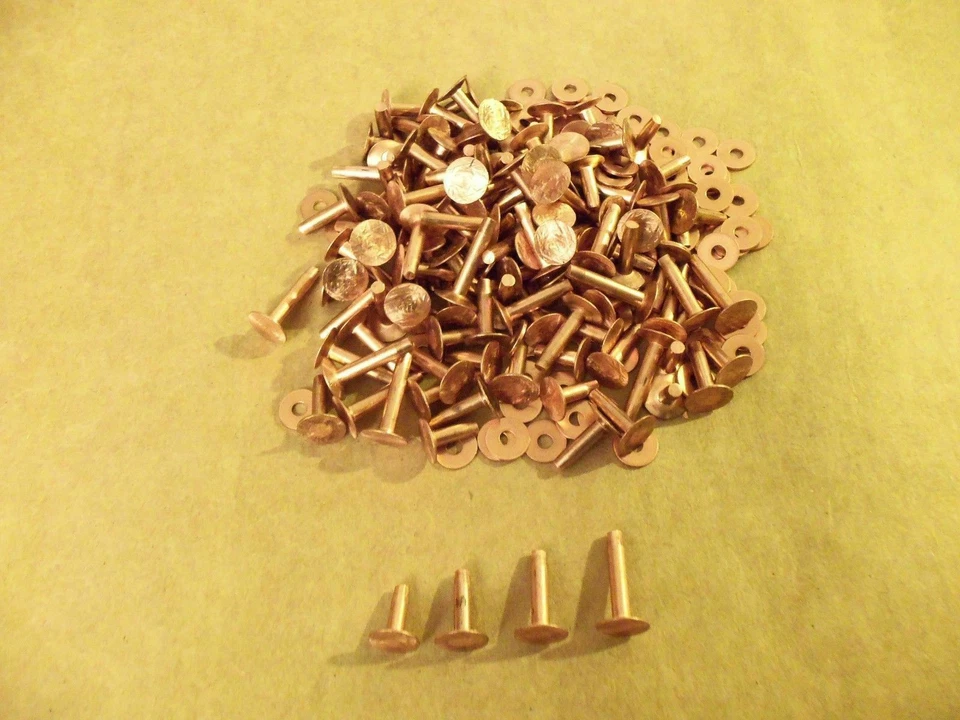 Copper Rivets & Burrs Assorted 9 Gauge SCA ( 1 Pound) - Image 1 of 1