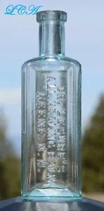 Mini TODO BÁLSAMO CURATIVO vidrio soplado QUACK MED botella prístina LIMPIA bim KEENE NH - Imagen 1 de 3