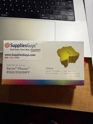 Premium Xerox Phaser 8560 8560MFP Unbranded. YelloSolid Ink 3 Sticks  New Sealed - Image 1 of 4
