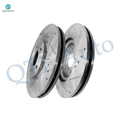 Rotores de freno delanteros ranurados perforados 330 mm para Chrysler Town & Country 2012-2016 Foto 1 de 4