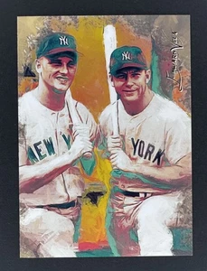 Mickey Mantle Roger Maris #13 Edward Vela 2017 KÜNSTLER SIGNIERT Giclée-Druck 17/50 - Bild 1 von 2