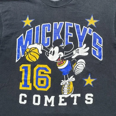 Rare Vintage J.G. HOOK Mickey & Co Mickey’s Comets Basketball T Shirt 90s SZ XL - Image 1 of 4