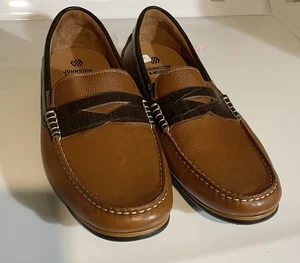 Mocasín de cuero Johnston & Murphy Cort 2,0 centavos para hombre 9,5 - Imagen 1 de 5
