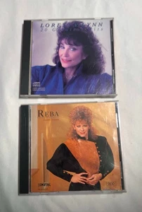 Country Music CDs Classics Reba McEntire (1989) & Loretta Lynn (1987) **tested** - Foto 1 di 8