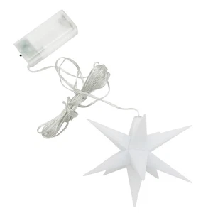 LED Leuchtstern 3D Weihnachtsstern Weihnachten Weiß Deko Fensterdeko Stern - Bild 1 von 3
