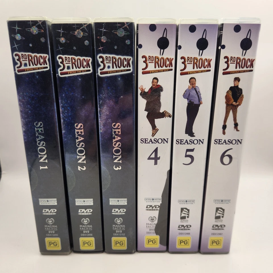 3rd Rock from the Sun The Complete Series Temporadas 1-6 Región 4 DVD 1 2 3 4 5 6 Foto 1 de 4