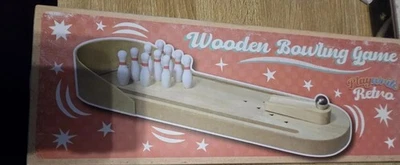 Indoor Table Top Wooden Bowling Game - Image 1 of 4