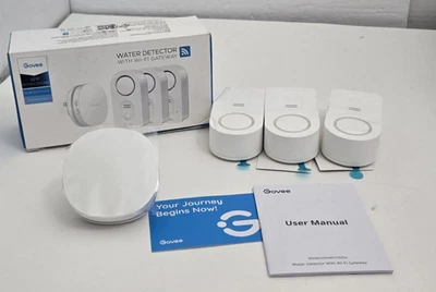 Govee Water Detector 3-Pk Wi-Fi Gateway H5054 + H5040 - Image 1 of 4