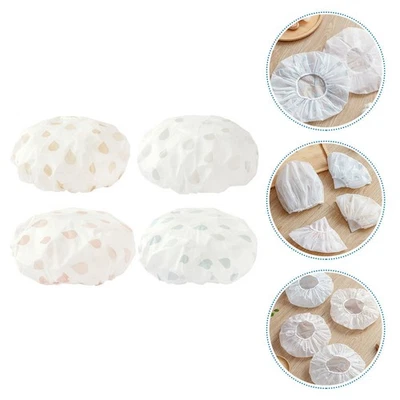  4 Pcs Duschhauben Für Damen Wiederverwendbar Duschkappe Haare Erwachsene - Bild 1 von 4