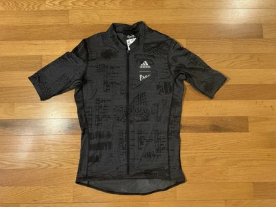 Nuevo M Adidas Parley Cremallera Completa Ciclismo Manga Corta Jersey Camisa Gris HI5669 Hombres Foto 1 de 4