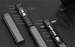 M8j516 Multi Function Smart Adapter Card Storage Data Cable Usb Box Multi Cable - Picture 1 of 16